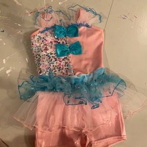 Pink clown leotard costume